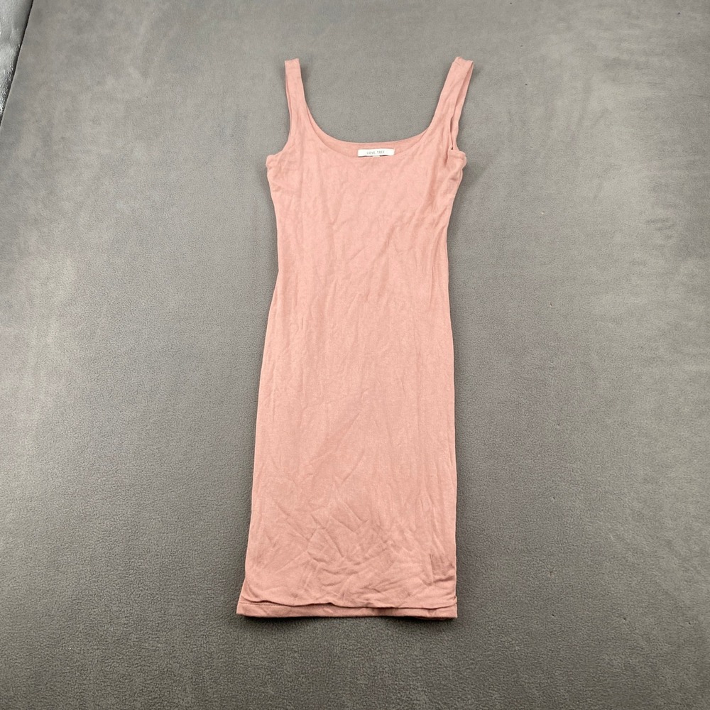 Love‎ Tree Pink Bodycon Mini Dress Sleeveless Scoop Neck Mauve Small 4710DY